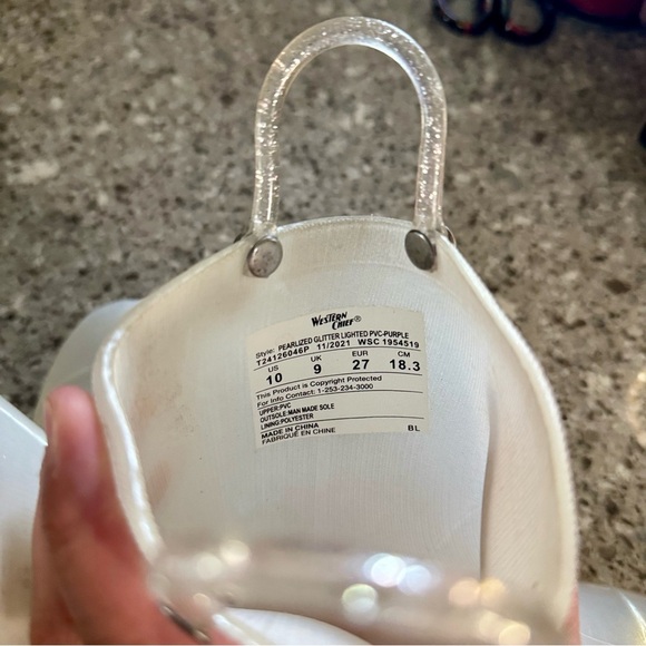 Western Chief Toddler Girls' Viola Light-Up Glitter Rain Boots - Size 10C☔✨ - Picture 5 of 7